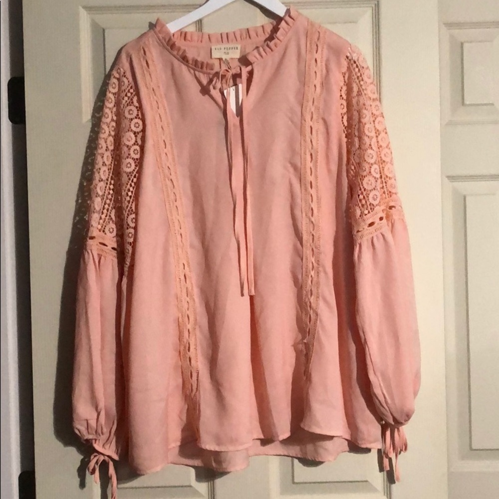 Coral blouse. NWT